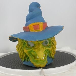 Vintage Witch Head Halloween Decor